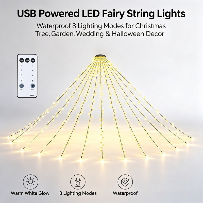 Lighting Decoration Wedding - USB LED Fairy String Lights, Waterproof