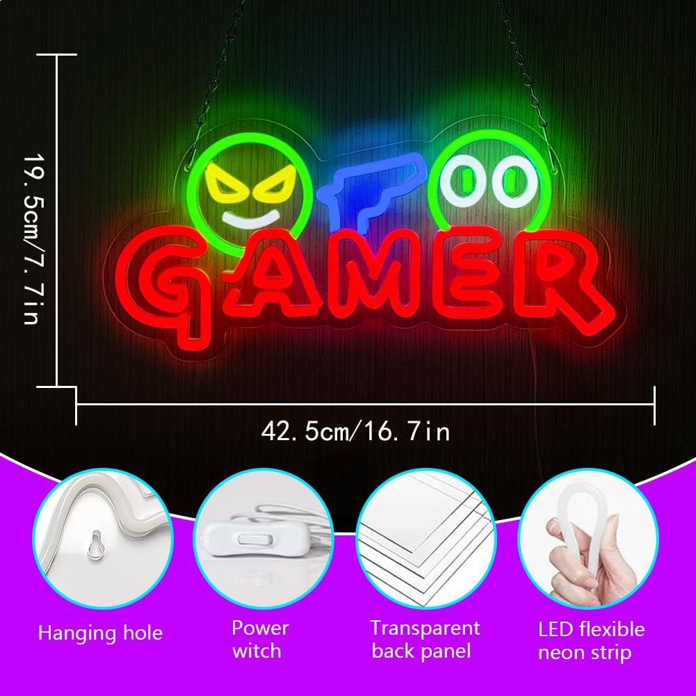 Gamer Neon Sign LED Wall Light - огляд і ціна Lighting Decoration Wedding