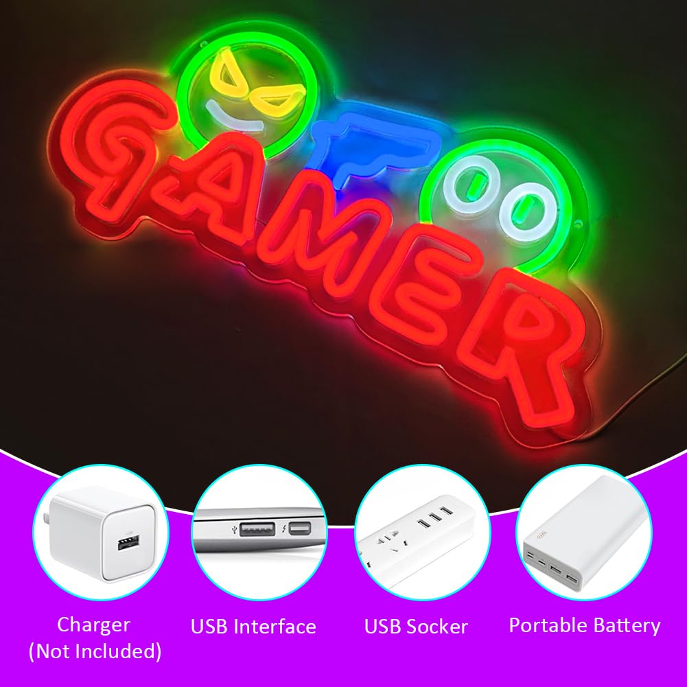 Gamer Neon Sign LED Wall Light - огляд і ціна Lighting Decoration Wedding