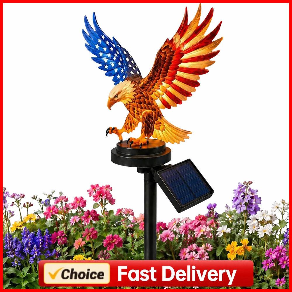 Solar Powered Eagle Stake Ligh - огляд і ціна Yard Lighting Decor