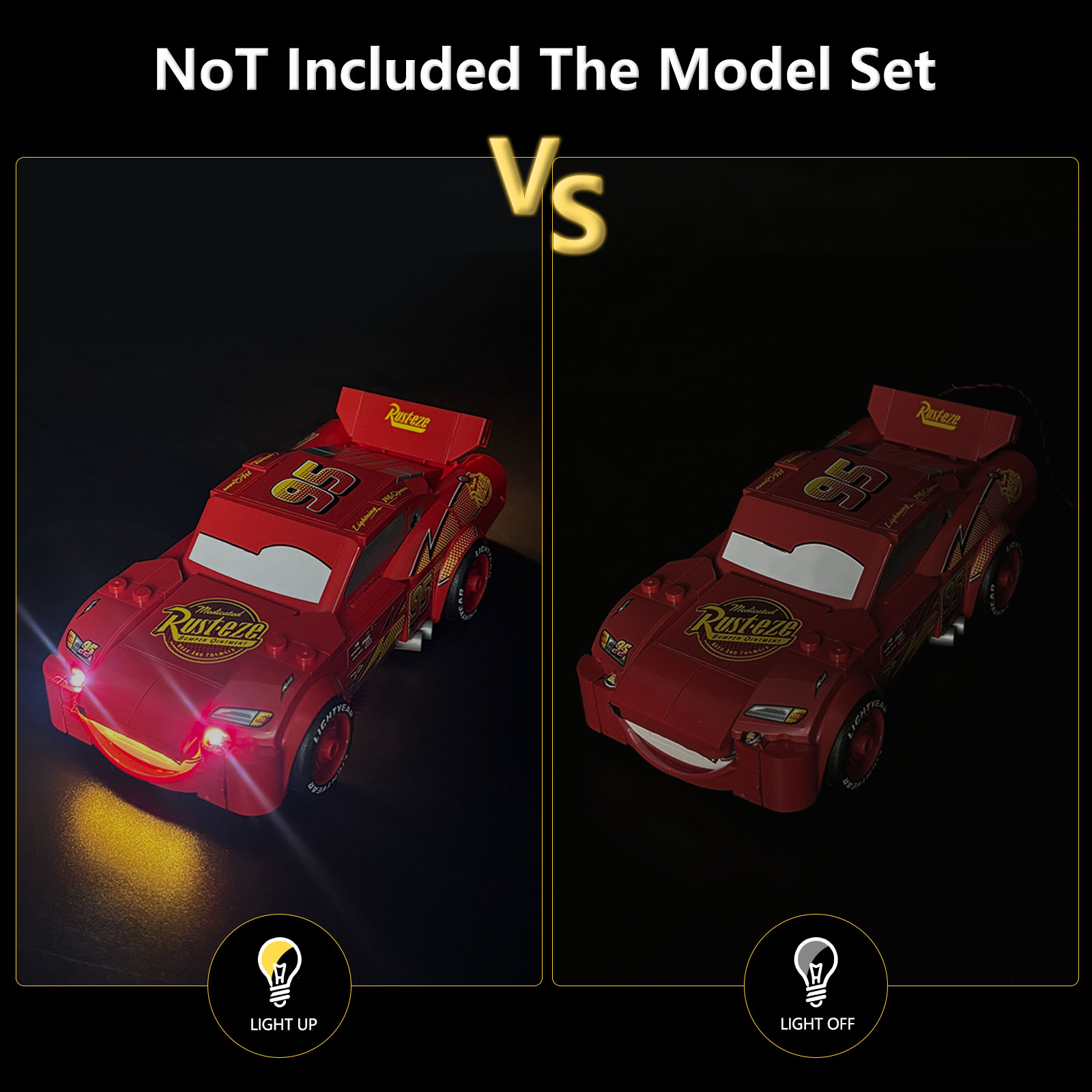 LYBMTWF LED Lighting Kit Compa - огляд і ціна Lighting Mcqueen Wall Decor