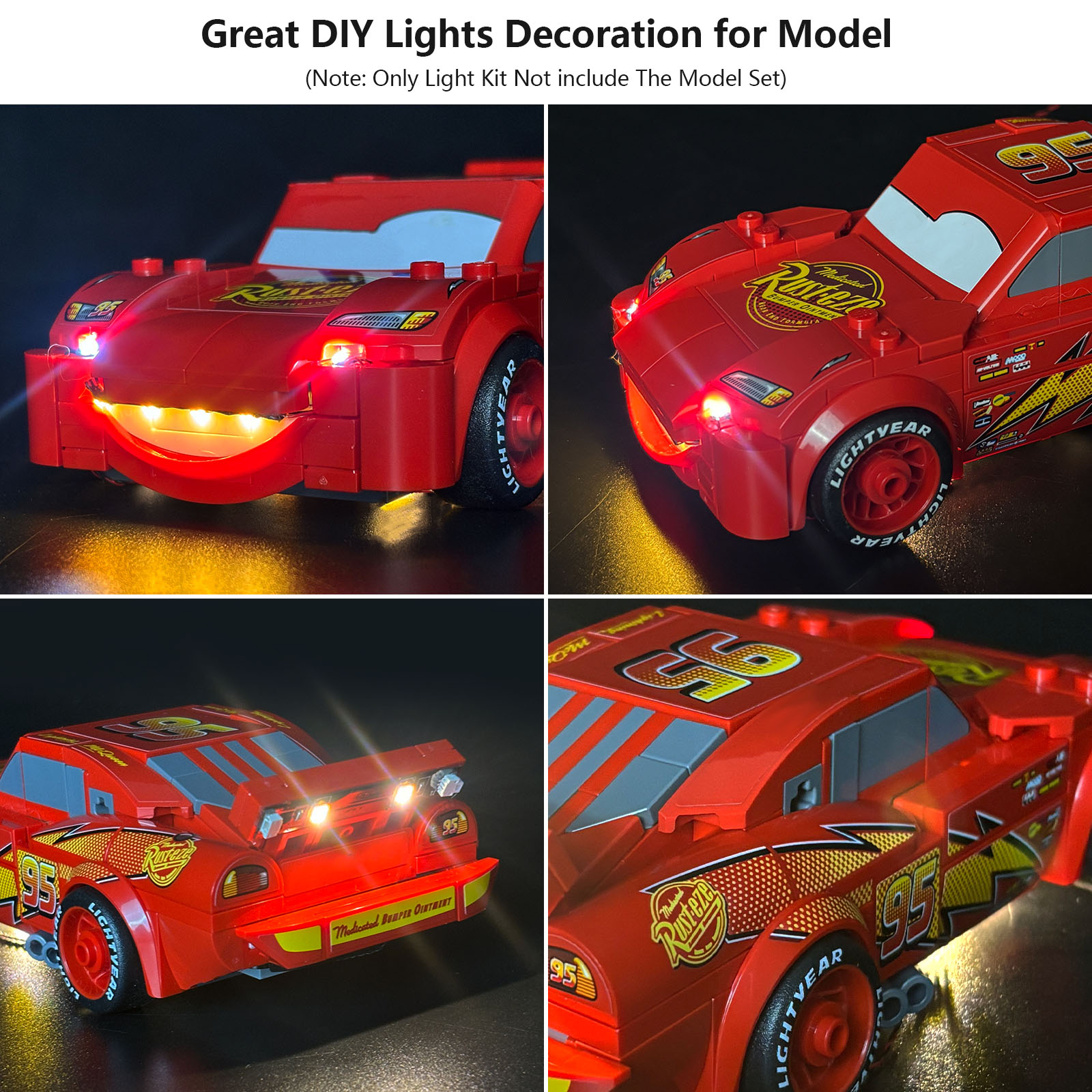 LYBMTWF LED Lighting Kit Compa - огляд і ціна Lighting Mcqueen Wall Decor
