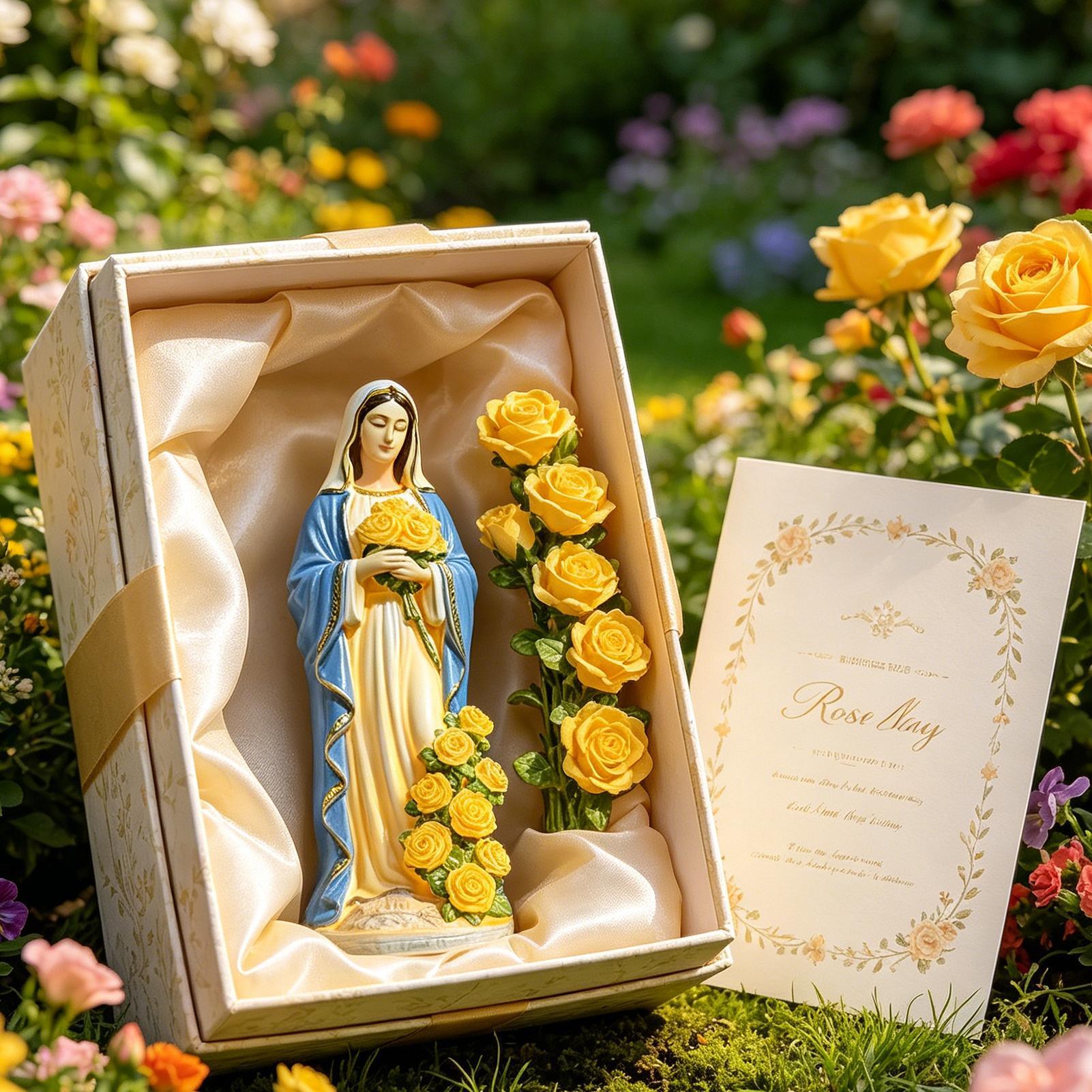 Virgin Mary Solar Statue Garde - огляд і ціна Yard Lighting Decor