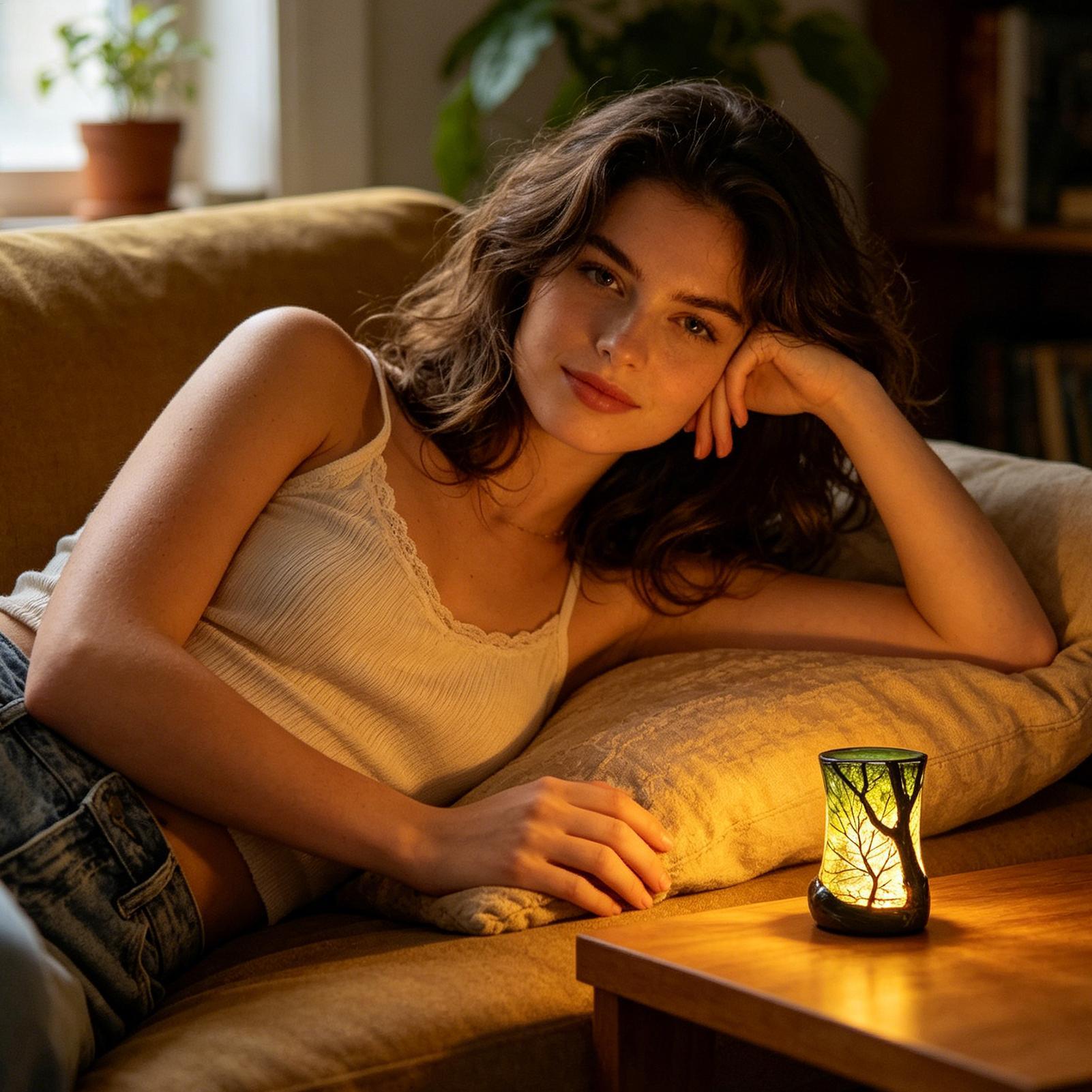 Bedside Table Lamp Forest Nigh - огляд і ціна Lighting Decoration In Bedroom