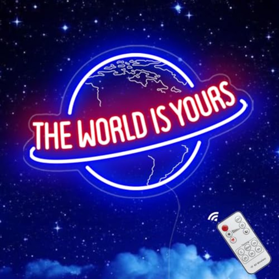 The World Is Yours Neon Sign,  - огляд і ціна Lighting World Decor