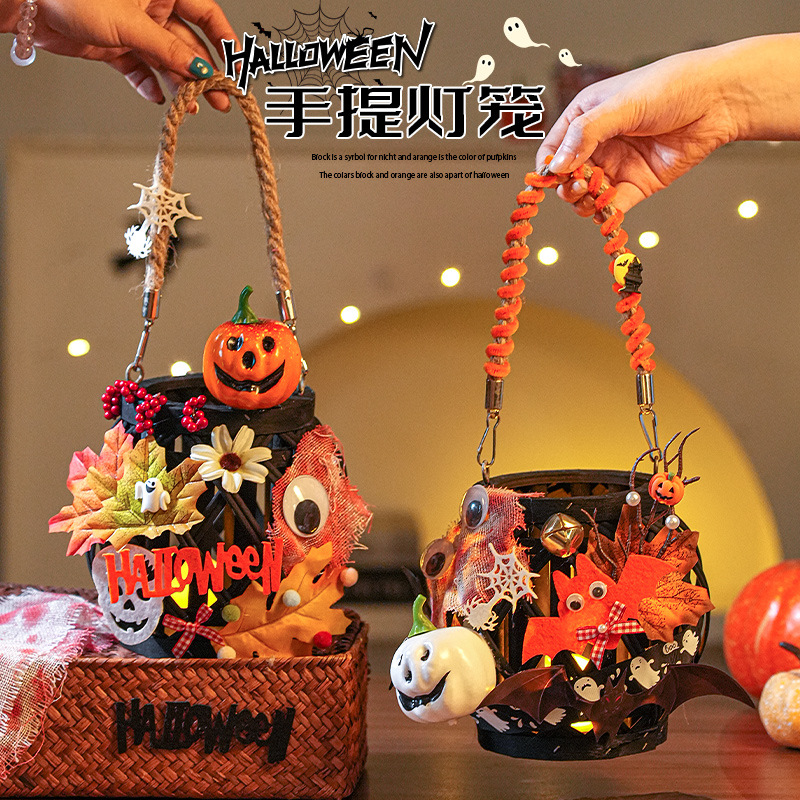 Halloween Decor Rattan Basket  - огляд і ціна Home Decor Lighting Tricks