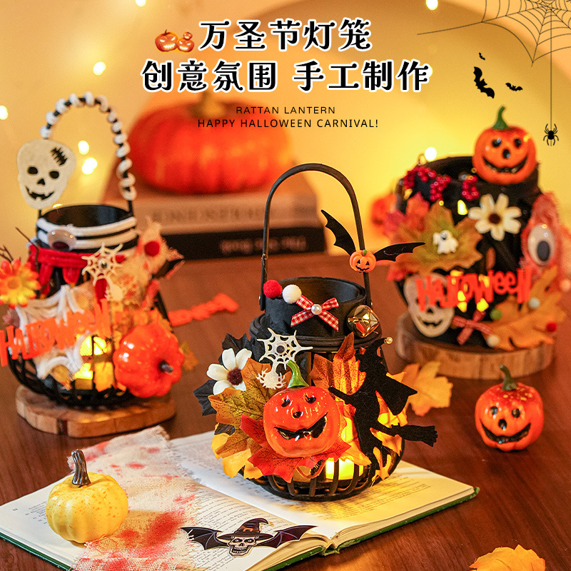 Halloween Decor Rattan Basket  - огляд і ціна Home Decor Lighting Tricks