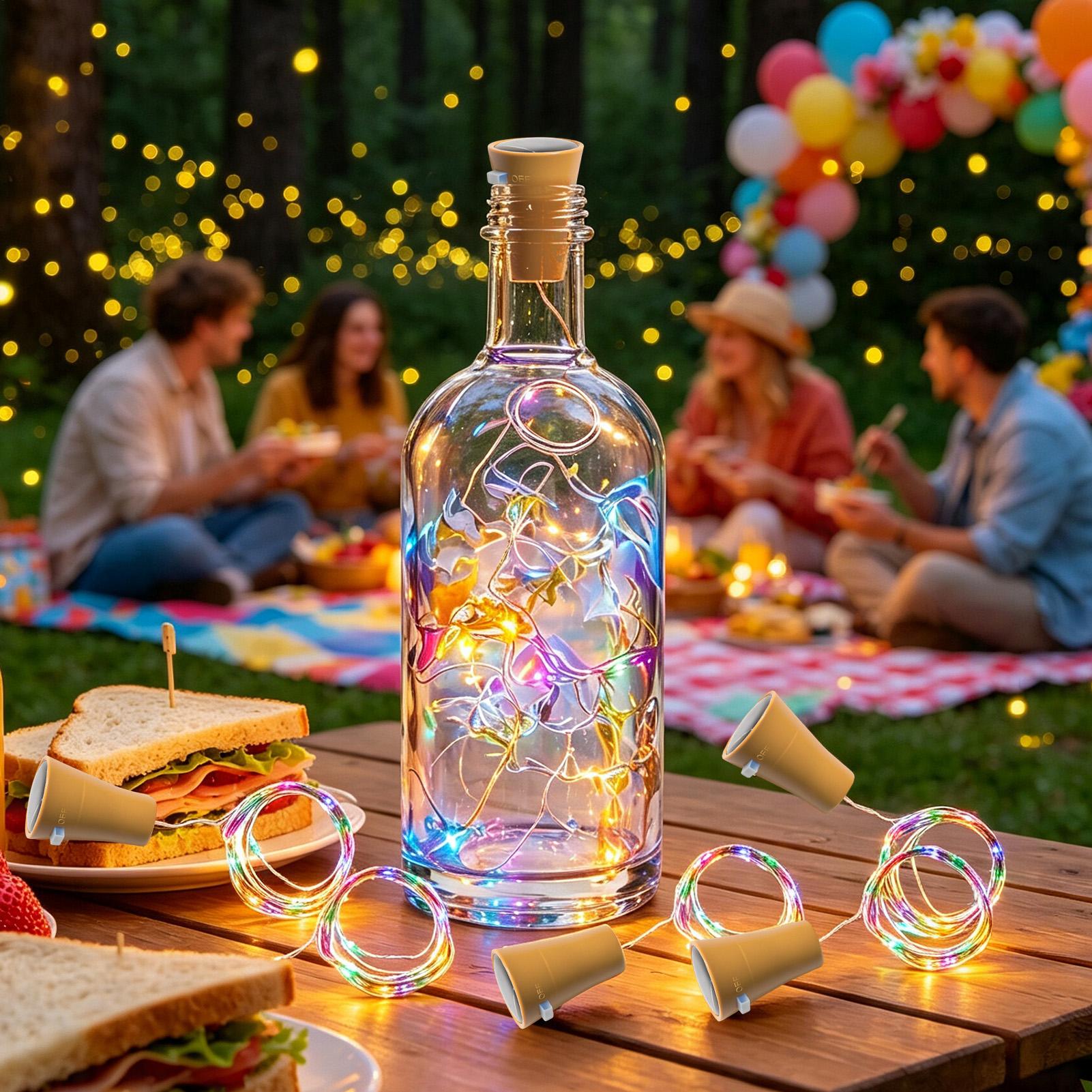 Solar Wine Bottle Lights LED W - огляд і ціна String Light Outdoor