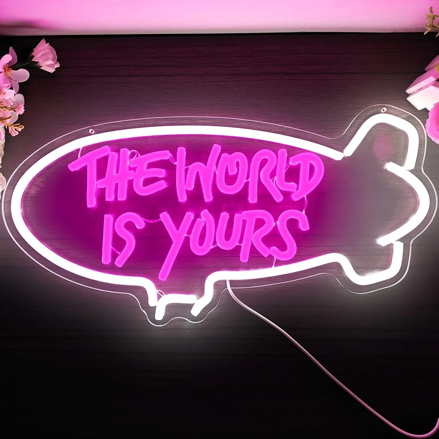The World Is Yours Blimp Neon  - огляд і ціна Lighting World Decor