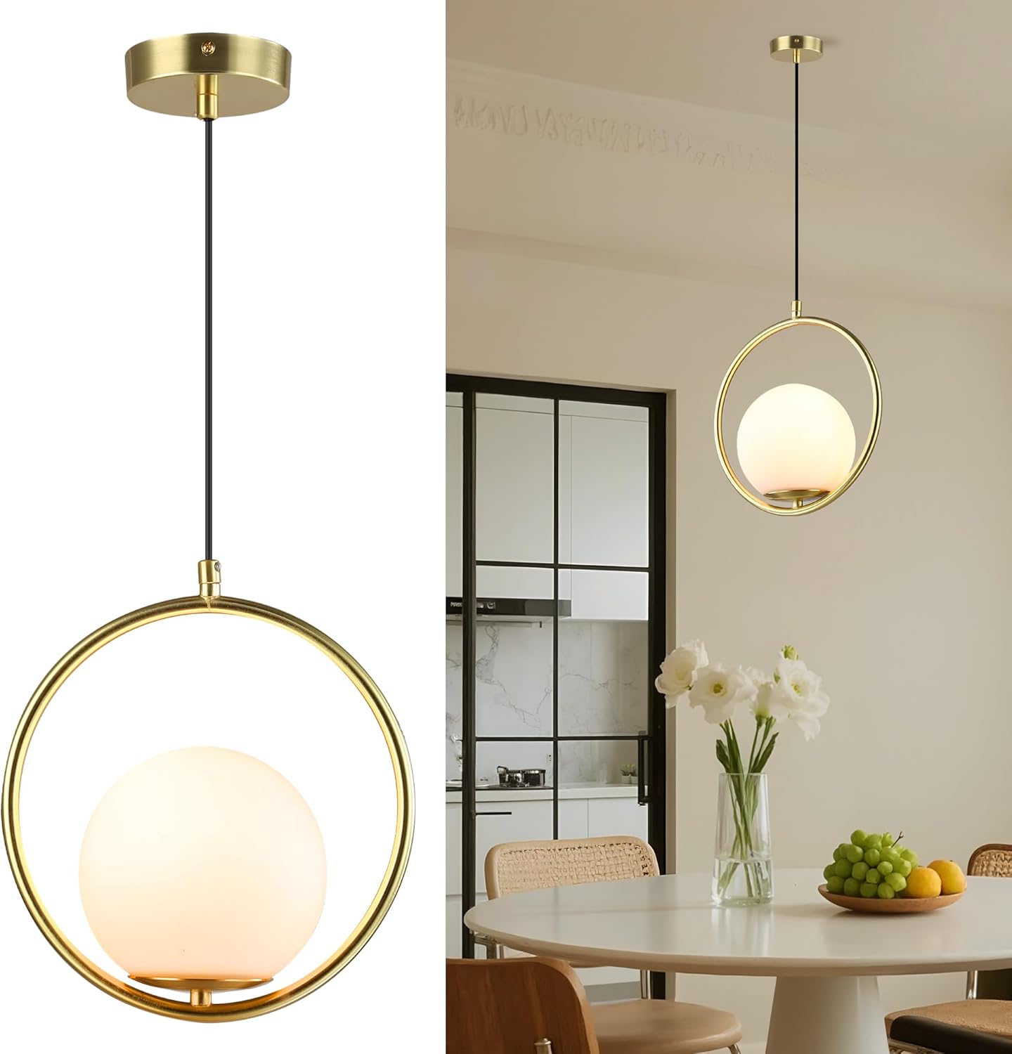 Gold PVC Lampshade Pendant Lig - огляд і ціна Lighting Decor Store