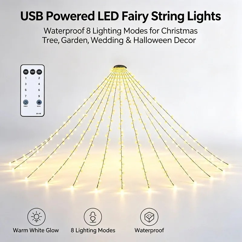 Waterproof USB LED String Ligh - огляд і ціна Lighting Decoration Wedding