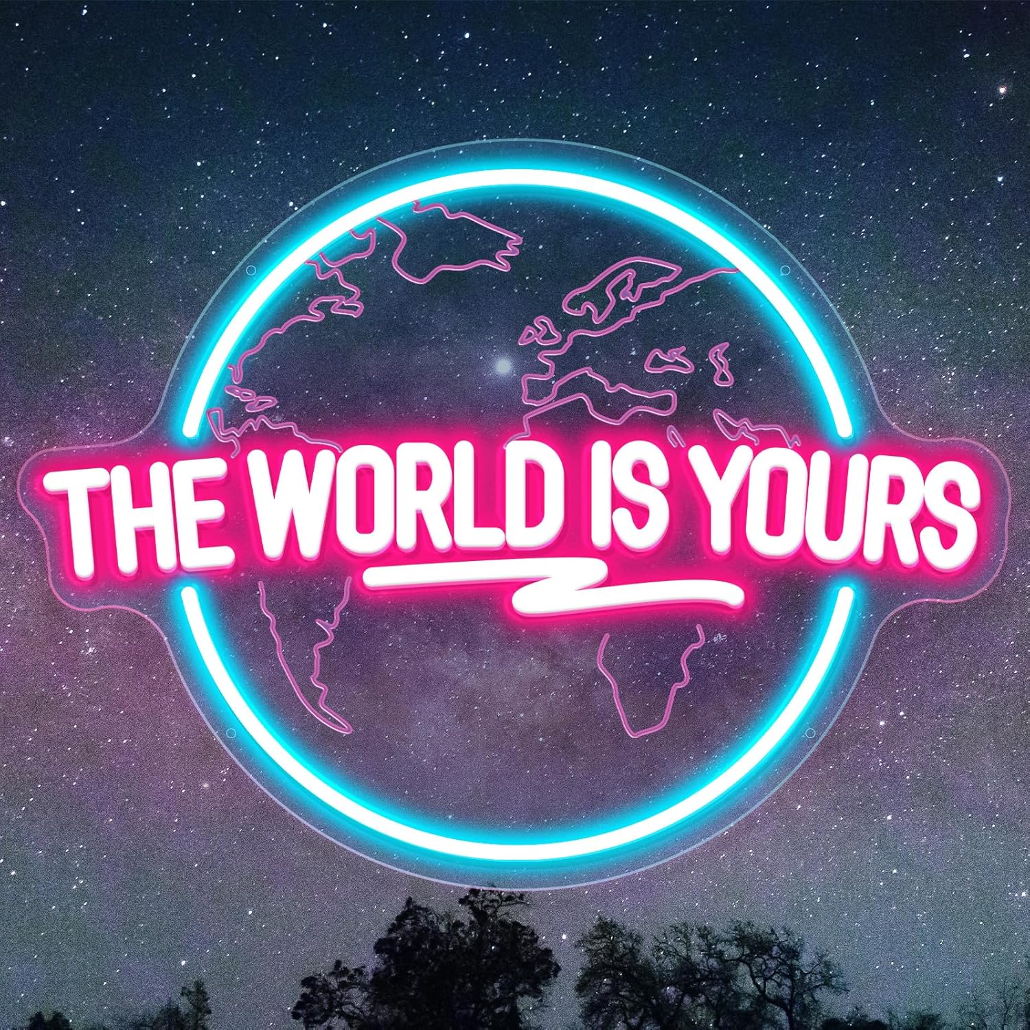 The World Is Yours Neon Sign C - огляд і ціна Lighting World Decor