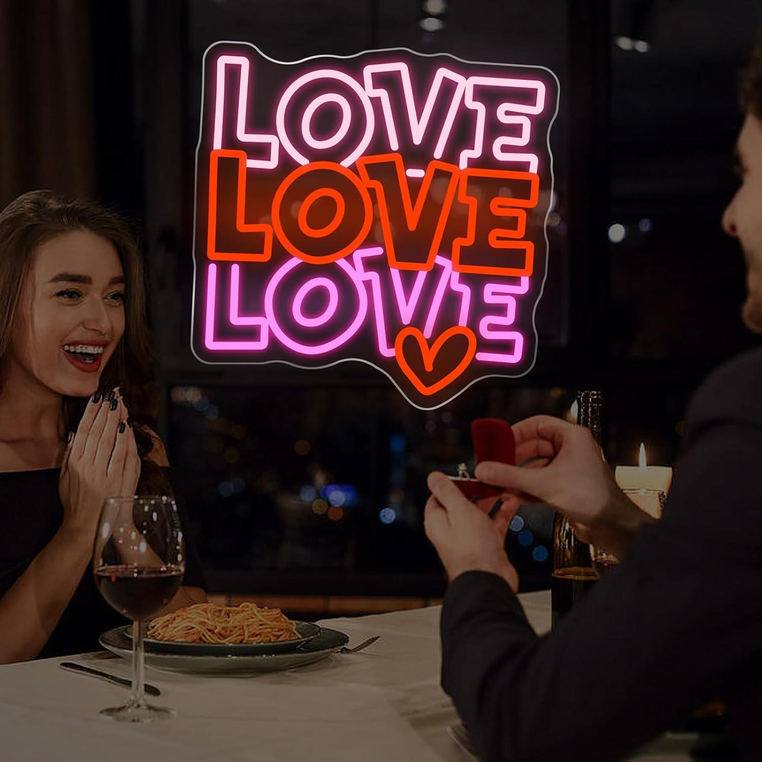 Love Neon Sign USB Dimmable LE - огляд і ціна Lighting Decoration Wedding
