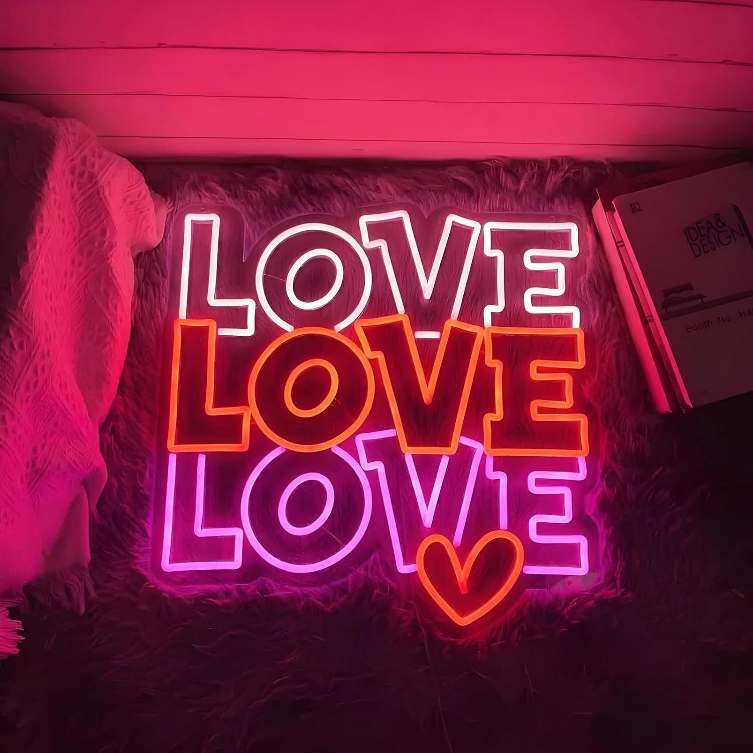Love Neon Sign USB Dimmable LE - огляд і ціна Lighting Decoration Wedding