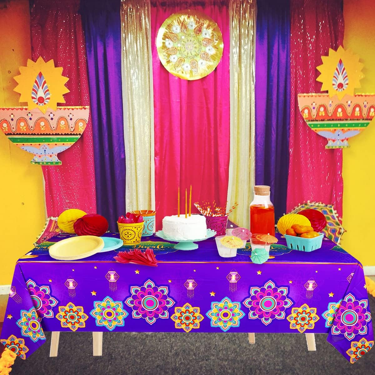 Happy Diwali Tablecloth,India  - огляд і ціна Decor Lighting India