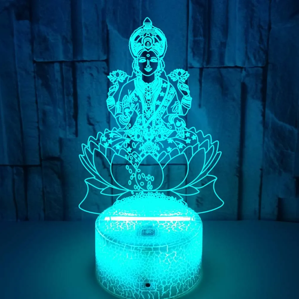 3D Illusion Lamp India God of  - огляд і ціна Decor Lighting India