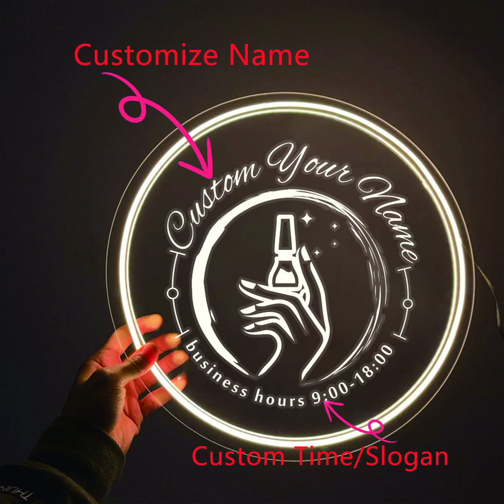 1PC Round Shape Nail Art Theme - огляд і ціна Lighting Decoration Wedding