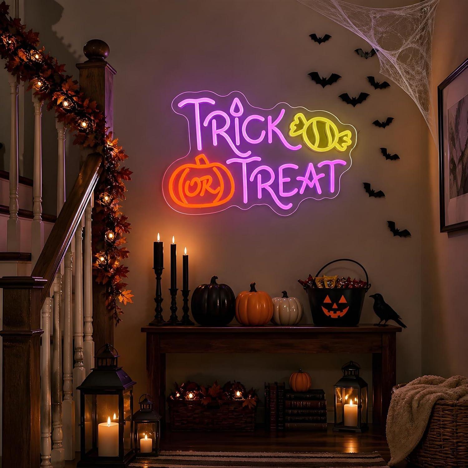 Trick or Treat Halloween Neon  - огляд і ціна Home Decor Lighting Tricks