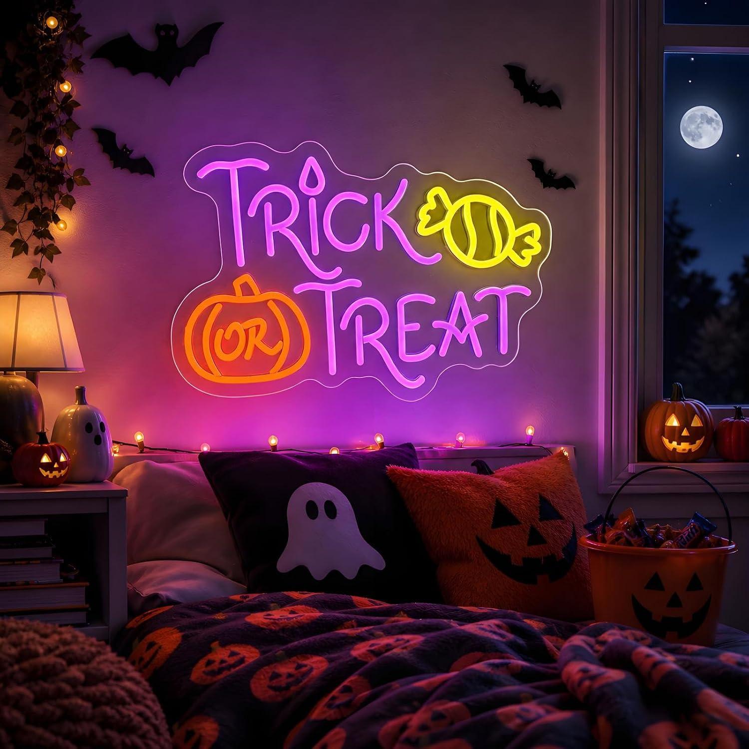 Trick or Treat Halloween Neon  - огляд і ціна Home Decor Lighting Tricks
