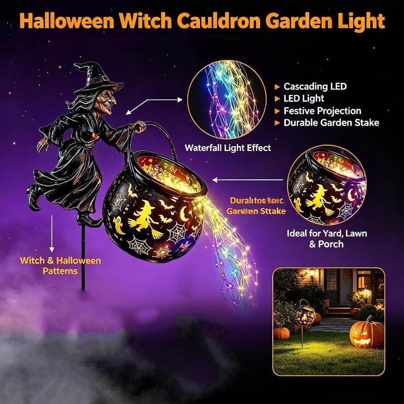 New Halloween Witch Cauldron S - огляд і ціна String Light Outdoor